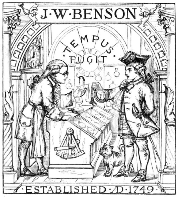 J. W. Benson Watchmakers, 1883. Creator: Unknown.