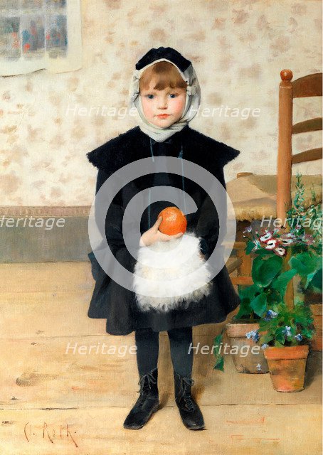 Little Girl with Orange, 1889.