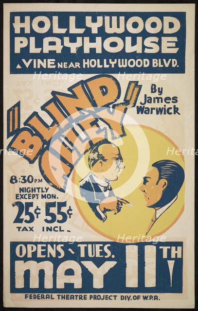 Blind Alley, Los Angeles, [193-]. Creator: Unknown.