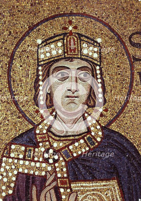 King Solomon (Detail of Interior Mosaics in the St. Mark's Basilica), 12th century. Artist: Byzantine Master  