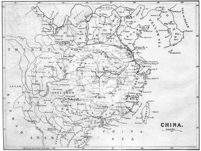 Map of China, 1847. Artist: Unknown