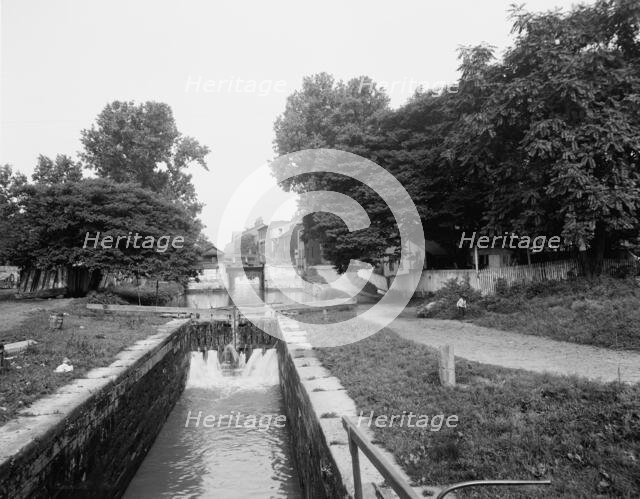 Lower locks, C & O canal, Washington, D.C., c.between 1910 and 1920. Creator: Unknown.