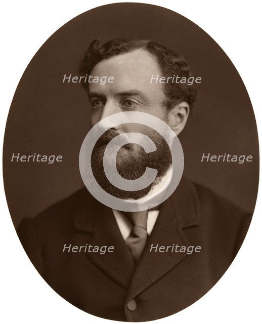 Sir Michael Hicks-Beach, Bart, MP, Chief Secretary for Ireland, 1876.Artist: Lock & Whitfield