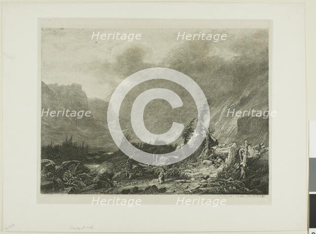 Alpine Landscape, n.d. Creator: Alexandre Calame.