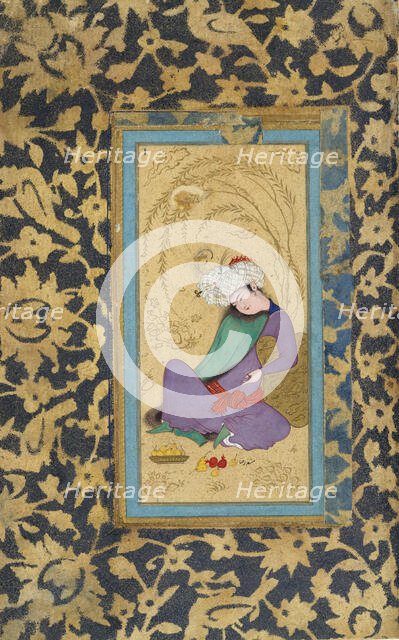 Man in a Fur-Lined Coat, ca. 1600. Creator: Riza.