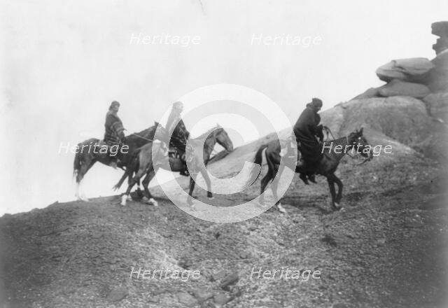 Into the hills-Navaho, c1905. Creator: Edward Sheriff Curtis.