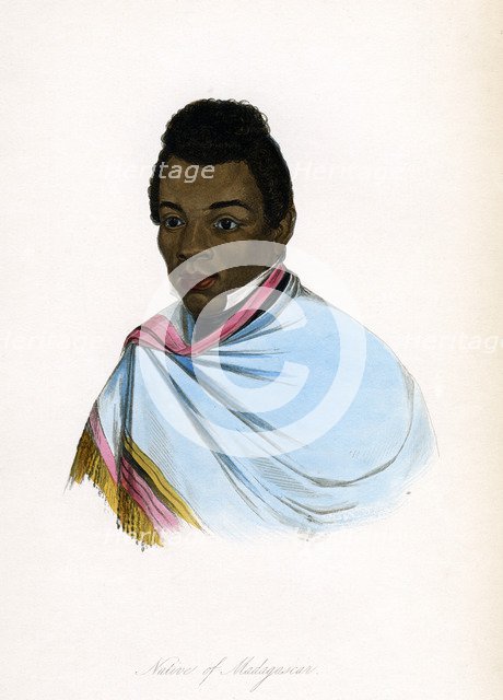 'Native of Madagascar', c1850.Artist: James Prichard