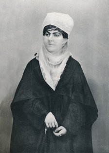 A Turkish lady in outdoor costume, 1912. Artist: Unknown.