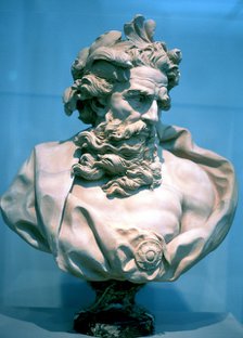 Neptune, Roman god of the oceans. Artist: Unknown