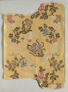 Strip of Brocaded Silk, 1700s. Creator: Unknown.