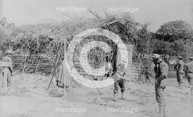 Camouflaged home of marines in France, 21 May 1918. Creator: Bain News Service.