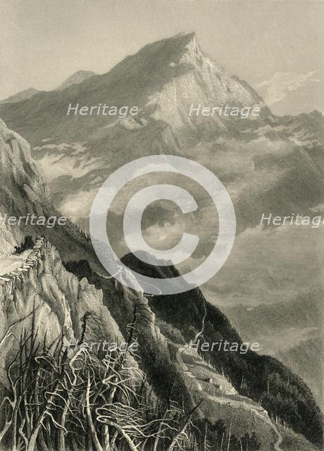 'The Mount Washington Road, (White Mountains)', 1872.  Creator: Samuel Valentine Hunt.