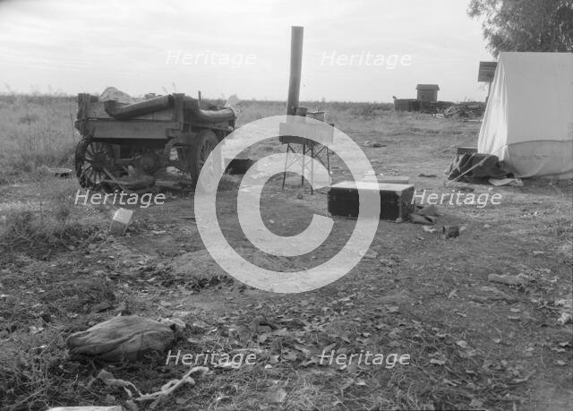 Squatter camp near Shafter, California, 1936. Creator: Dorothea Lange.