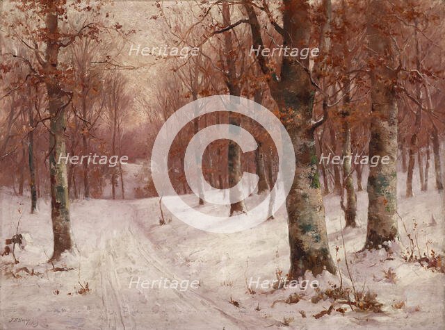 Woods in Winter, 1903. Creator: John Elwood Bundy.
