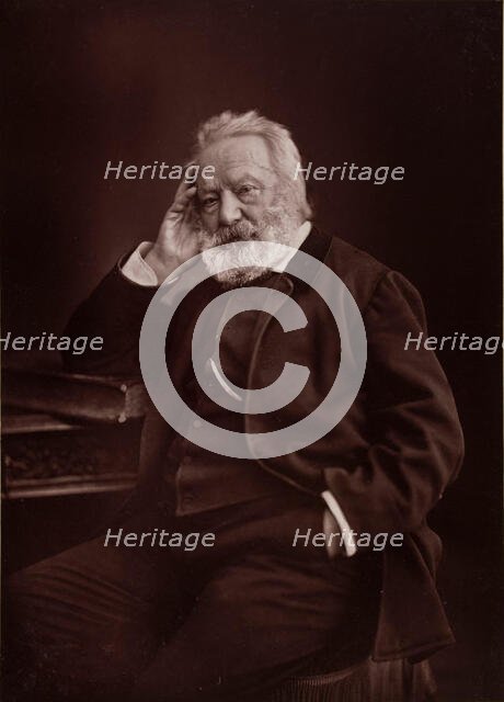 Portrait of Victor Hugo (1802-1885), 1878. Creator: Nadar, Gaspard-Félix (1820-1910).