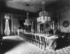 White House, State Dining Room, 1890. Creator: Unknown.