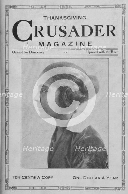 Thanksgiving Crusader Magazine; Onward for Democracy; Upward with Race. [Cover page], 1918-1922. Creators: Unknown, Cyril V. Briggs.