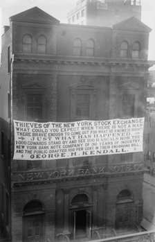 New York Bank Note Co. notice, 1913. Creator: Bain News Service.