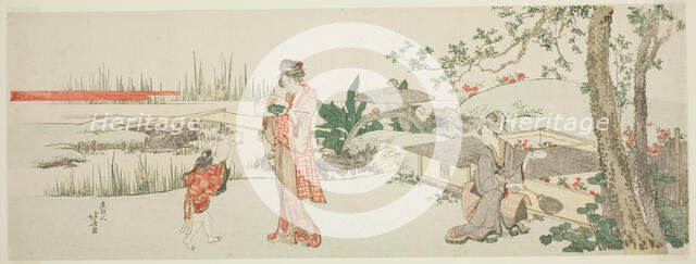 Goldfish vendor, Japan, c. 1801/05. Creator: Hokusai.