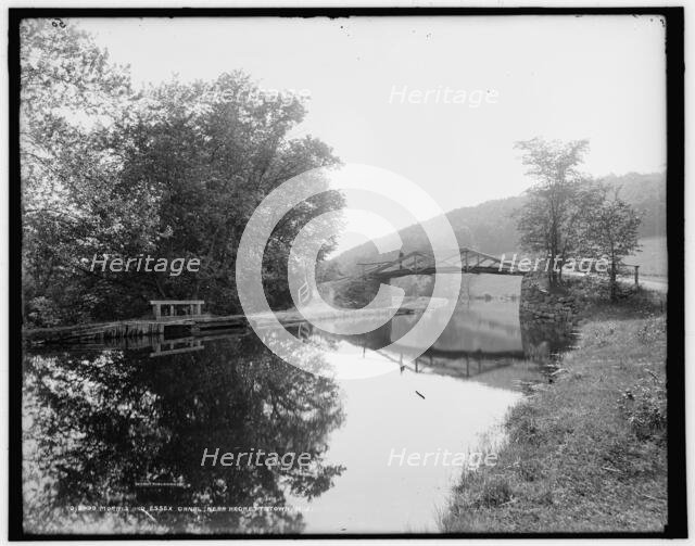 Morris and Essex Canal near Hackettstown, N.J., between 1890 and 1901. Creator: Unknown.
