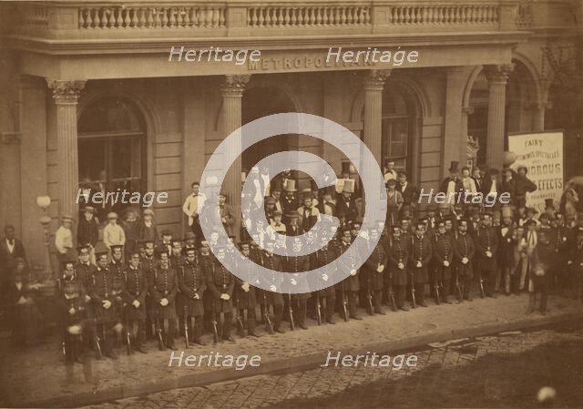 Group portrait of officers, 1860-1869. Creators: Silas A. Holmes, Charles De Forest Fredricks.