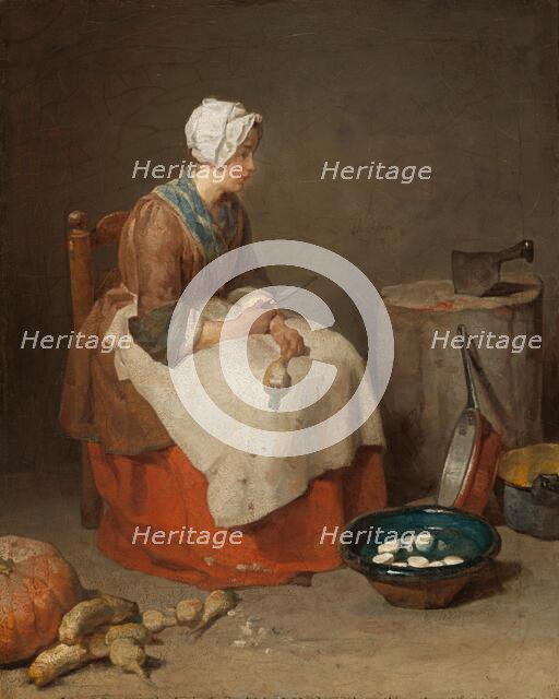 The Kitchen Maid, 1738. Creator: Jean-Simeon Chardin.