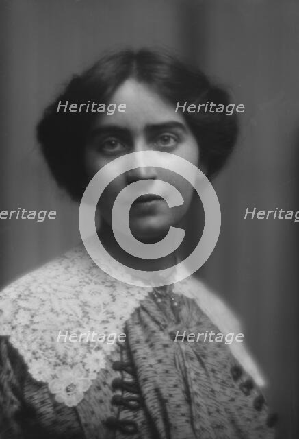 MacMillan, Mrs., portrait photograph, 1913. Creator: Arnold Genthe.