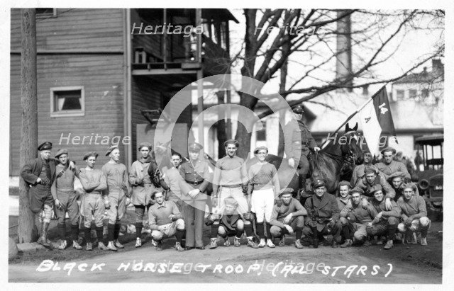 'Black Horse Troop (All Stars)', Fort Sheridan, Illinois, USA, 1920. Artist: Unknown
