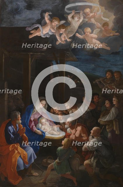 The Adoration of the Shepherds , c. 1640. Creator: Reni, Guido (1575-1642).