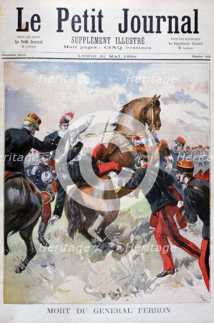 Death of General Ferron, 1894. Artist: Unknown