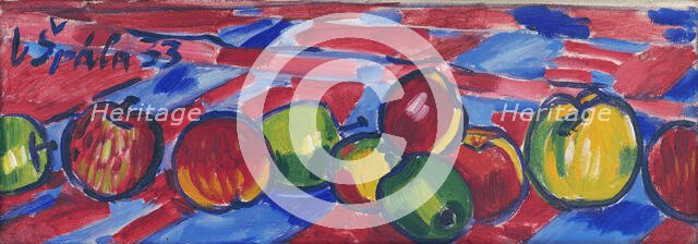 Still Life with Apples, 1933. Creator: Vaclav Spala.