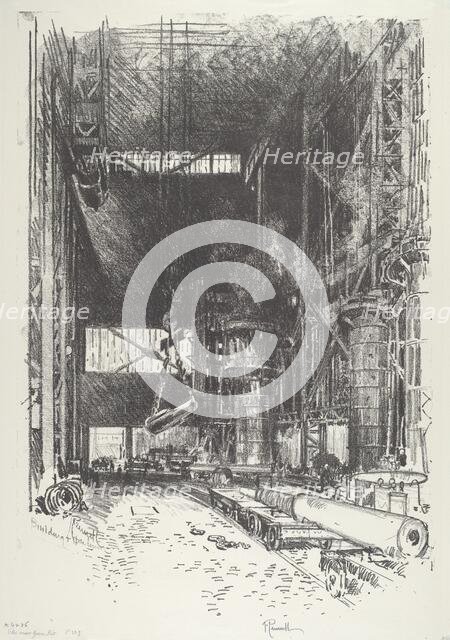 The New Gun-Pit, 1916. Creator: Joseph Pennell.