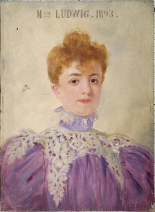 Jeanne Ludwig (1867-1898), member of the Comédie-Française, 1896. Creator: Marcel Baschet.