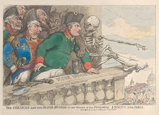 The Corsican and His Bloodhounds at the Window of the Thuilleries Looking Over P..., April 16, 1815. Creator: Thomas Rowlandson.