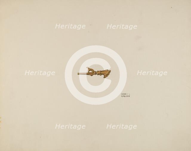 Watch Key, c. 1938. Creator: Harry Grossen.