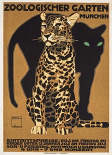 Munich Zoo, 1912. Creator: Hohlwein, Ludwig (1874-1949).