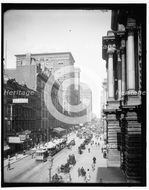Randolph St., east from LaSalle St., Chicago, 1900 Sept 1. Creator: Unknown.