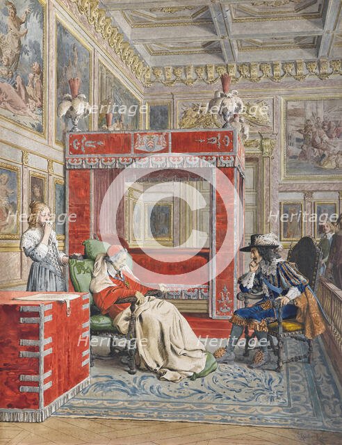 The Death of Richelieu, c. 1900. Creator: Leloir, Maurice (1853-1940).