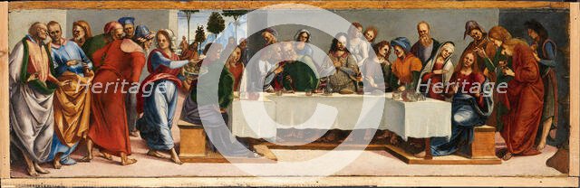 Christ in the house of the Pharisee Simon, c.1489. Creator: Signorelli, Luca (around 1441-1523).