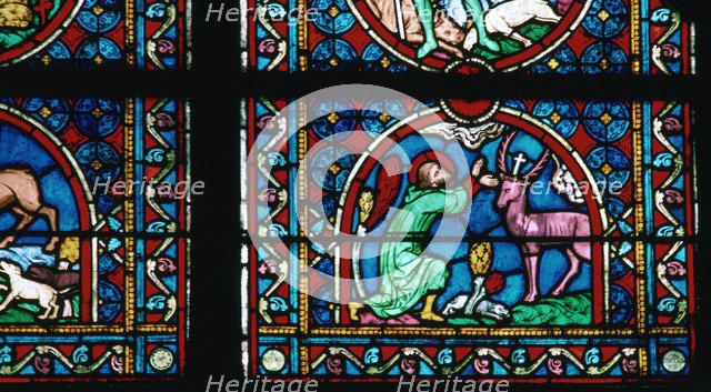 Window detail from Notre Dame of St Eustace, 14th century. Artist: Unknown