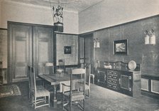 'A view of a dining-room in a Berlin flat, designed by M. H. Baillie Scott', c1909. Creator: Unknown.