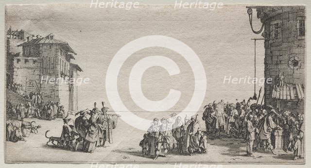 The Slave Market, 1629. Creator: Jacques Callot (French, 1592-1635).