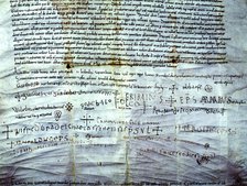 Dotalia of the Cathedral Church of San Pedro of Vic, a document written on parchment by Ermemir Q…