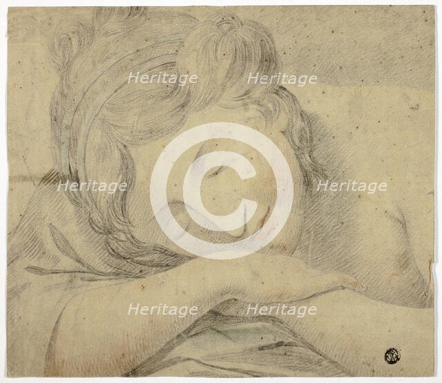 Sleeping Woman With Head on Arms, n.d. Creator: Unknown.