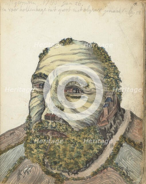 Anthropomorphic Hill, 1785. Creator: Jan Brandes.