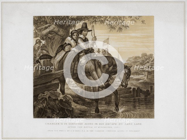 'Charles II in Disguise Aided in his Escape by Jane Lane...1651', (19th century). Artist: Herbert Bourne