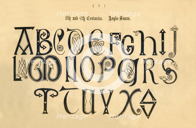 '8th and 9th Centuries. Anglo-Saxon', 1862. Artist: Unknown.