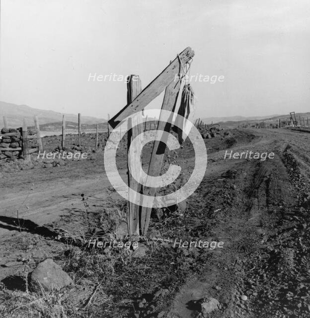 Mail bag, Gem County, Idaho, 1939. Creator: Dorothea Lange.