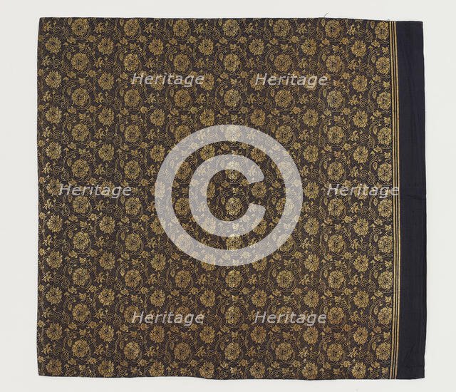 Brocade, silk, Edo period, 1615-1868. Creator: Unknown.