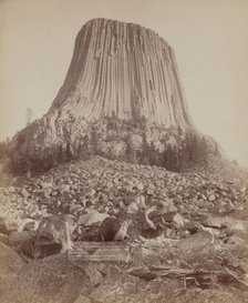 Devil's Tower From West side showing millions of tons of fallen rock Tower 800..., 1890. Creator: John C. H. Grabill.